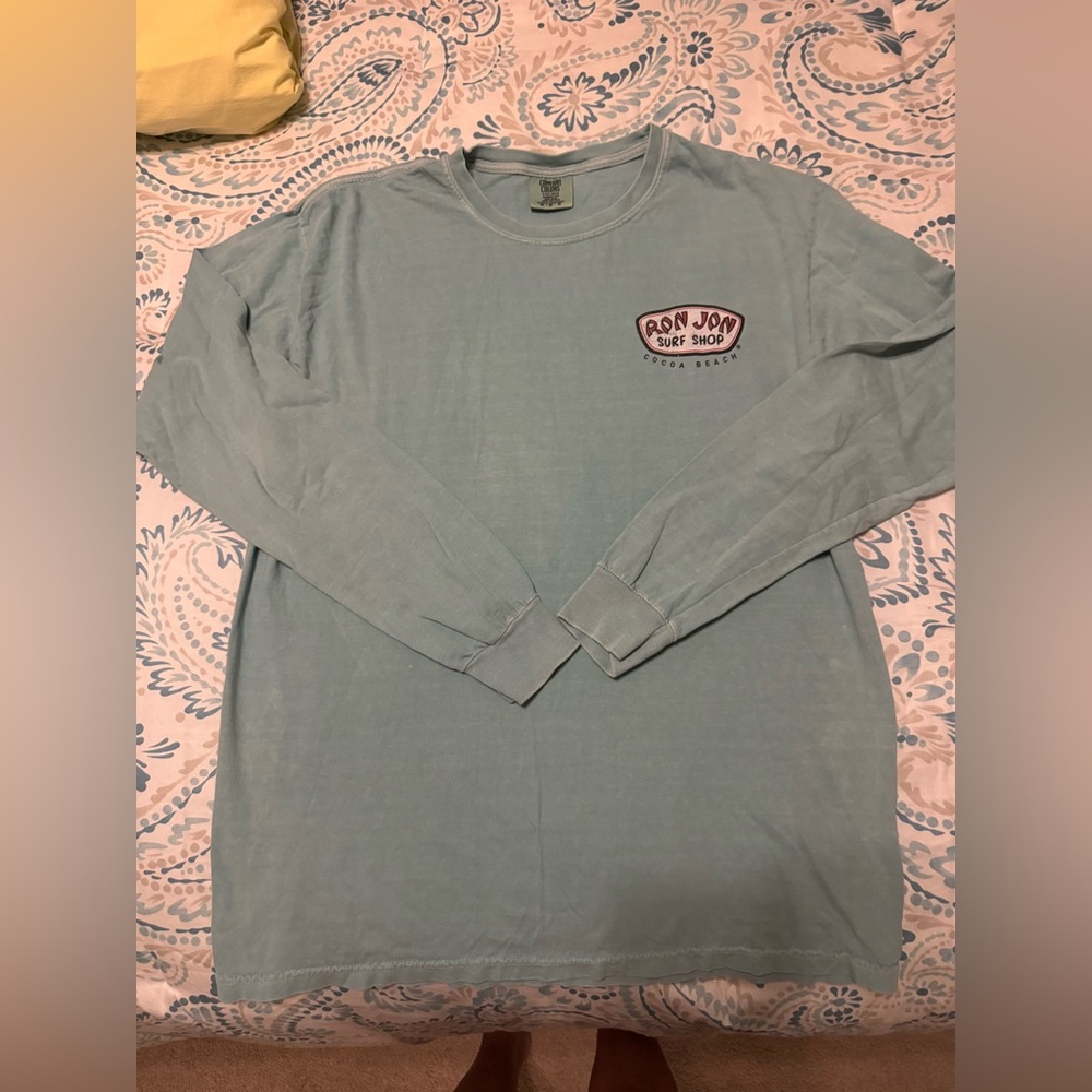 Ron Jon Surf Shop Gray T-Shirt with Pink Logo